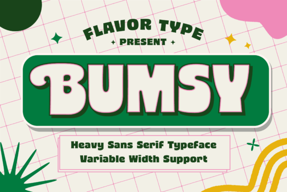 Bumsy: The Bold Display Font for Creative Projects