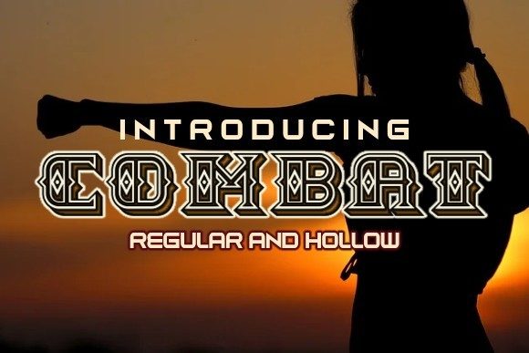 Combat: The Bold Typography That Commands Attention