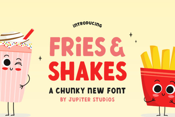 Fries and Shake: The Bold Display Font Redefining Casual Branding