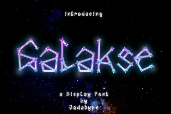 Galakse: The Cosmic Typography for Playful Branding