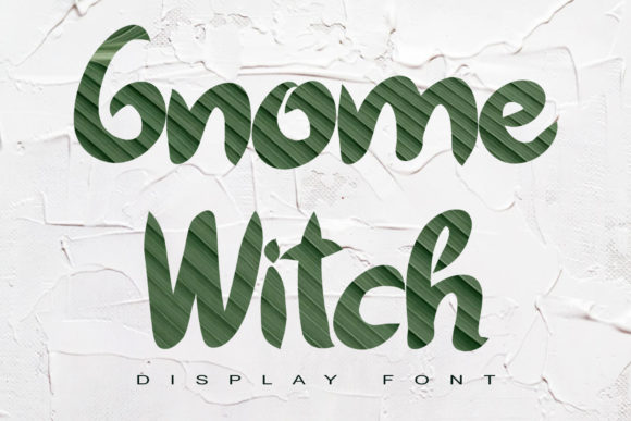 Gnome Witch: A Brushed Display Font for Bold Creations