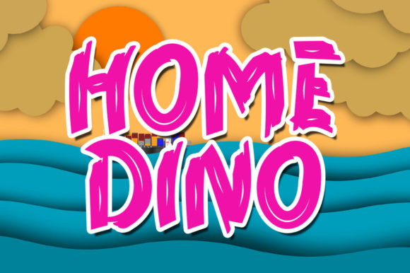 Home Dino: A Playful Font for Creative Projects