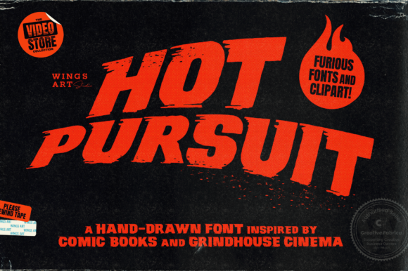 Hot Pursuit: The Grungy Display Font That Commands Attention
