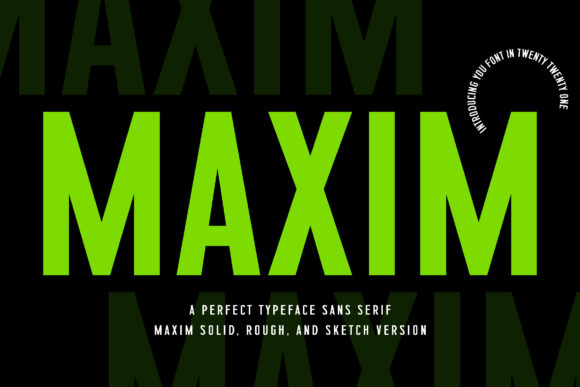 Maxim: A Bold Display Font for High-Impact Street Art Design