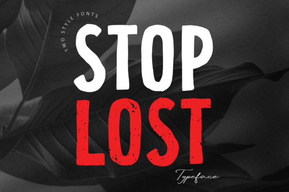 Stop Lost: The Bold Street Art Display Font for High-Impact Design