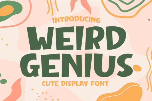 Weird Genius: The Bold Font for Playful Creativity